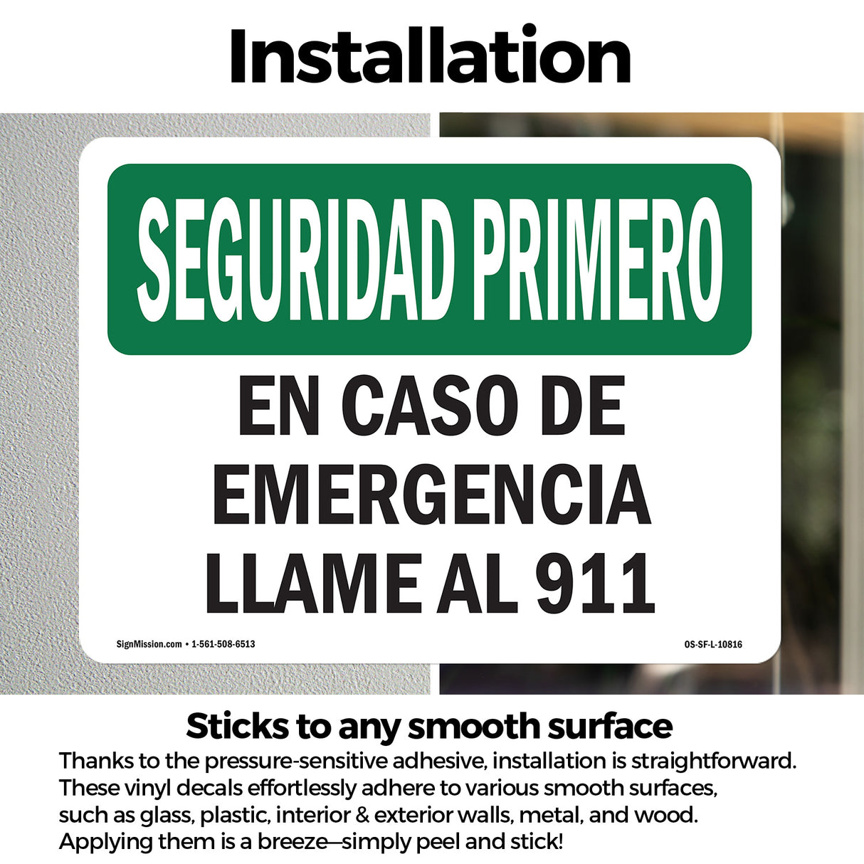 In Case Of Emergency Call 911 Spanish