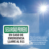 In Case Of Emergency Call 911 Spanish