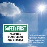 Keep Place Clean Orderly Bilingual