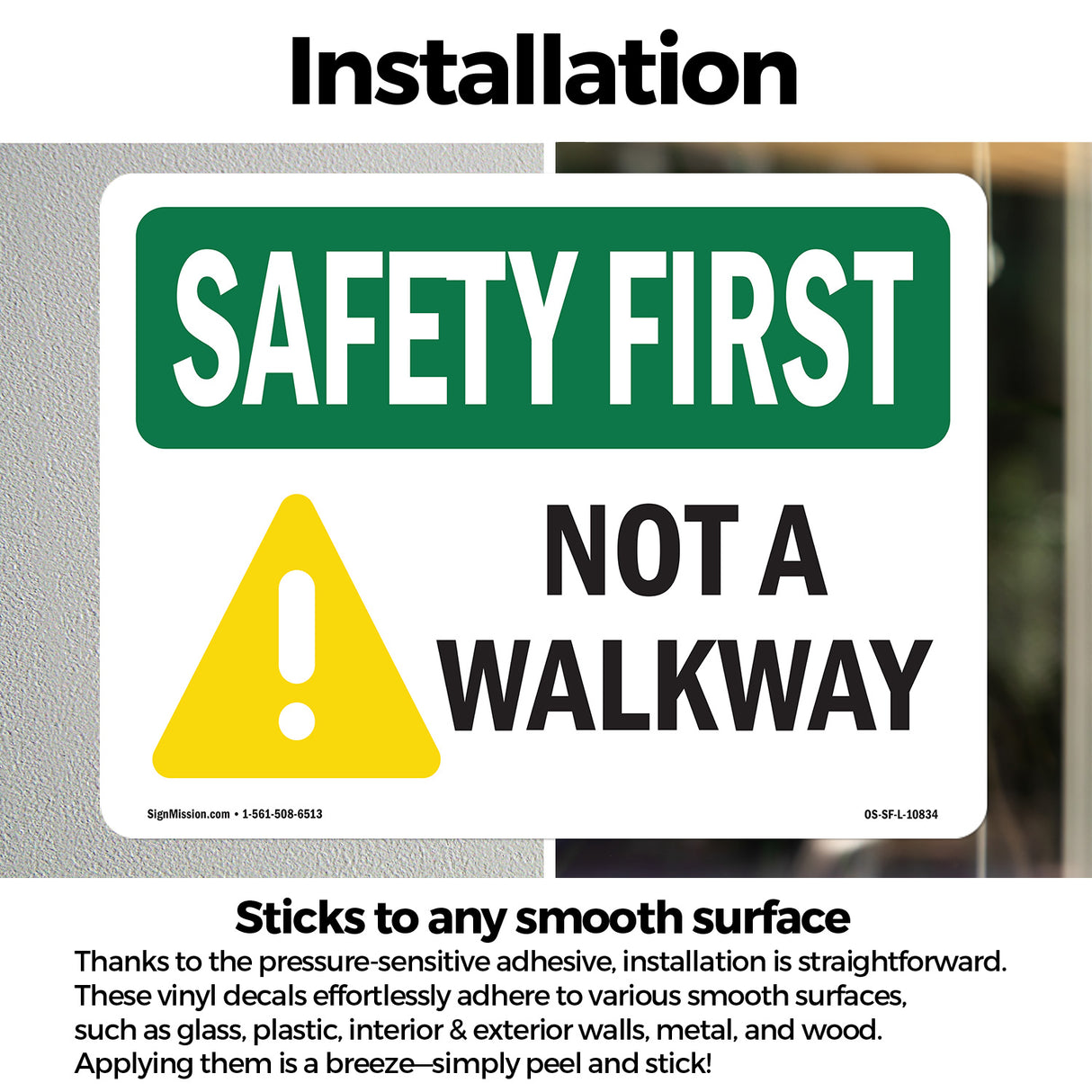 Not A Walkway Bilingual