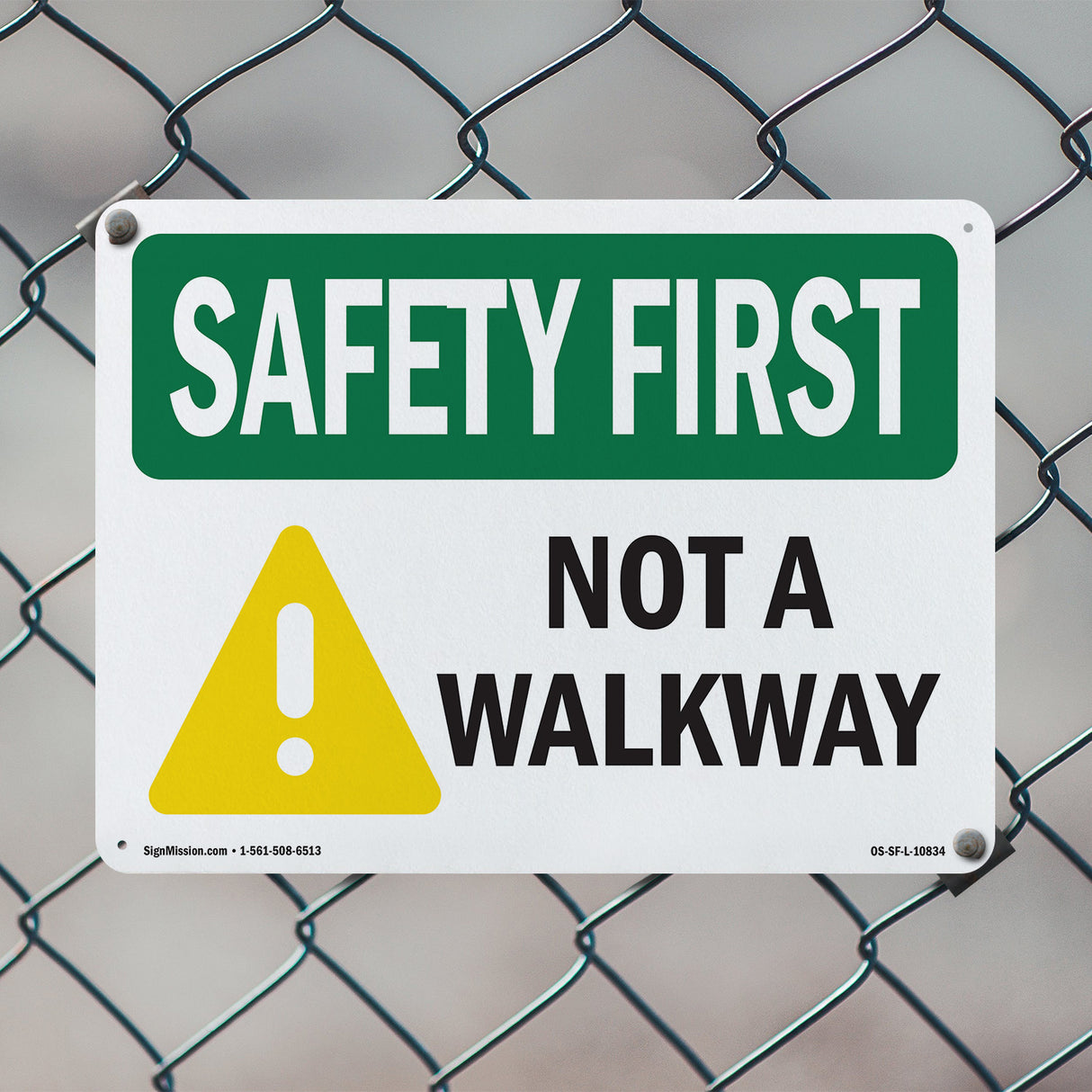 Not A Walkway Bilingual