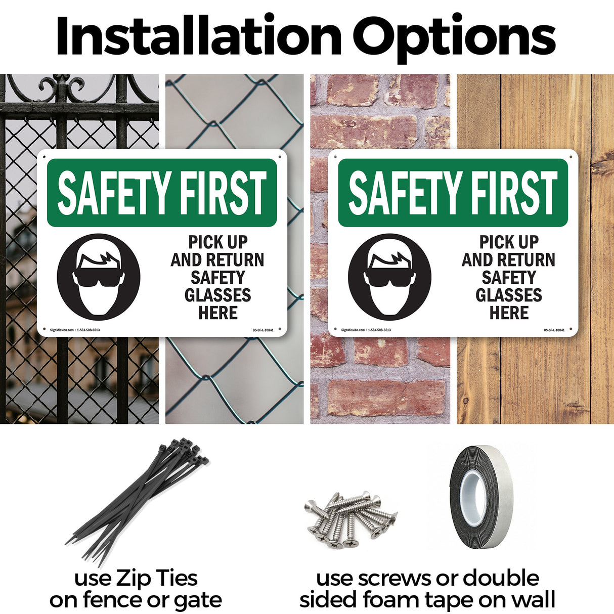 Pick Up And Return Safety Glasses Here