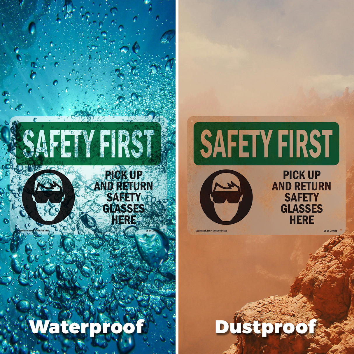 Pick Up And Return Safety Glasses Here