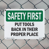 Put Tools Back In Their Proper Place