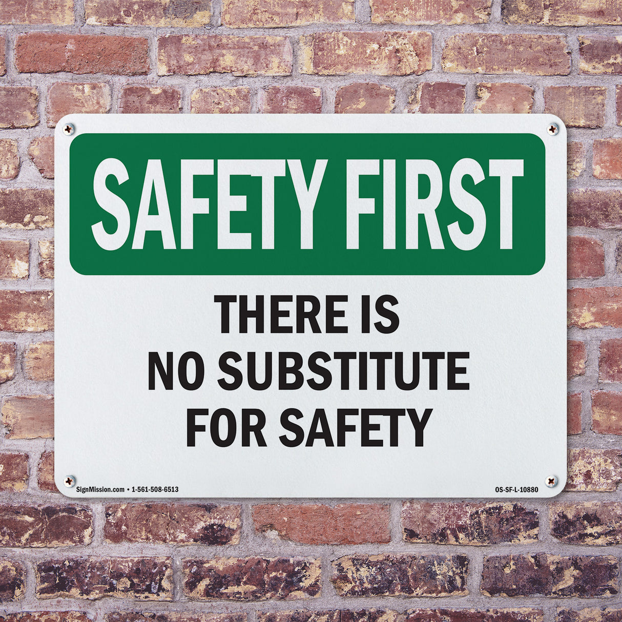 There Is No Substitute For Safety