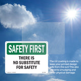 There Is No Substitute For Safety