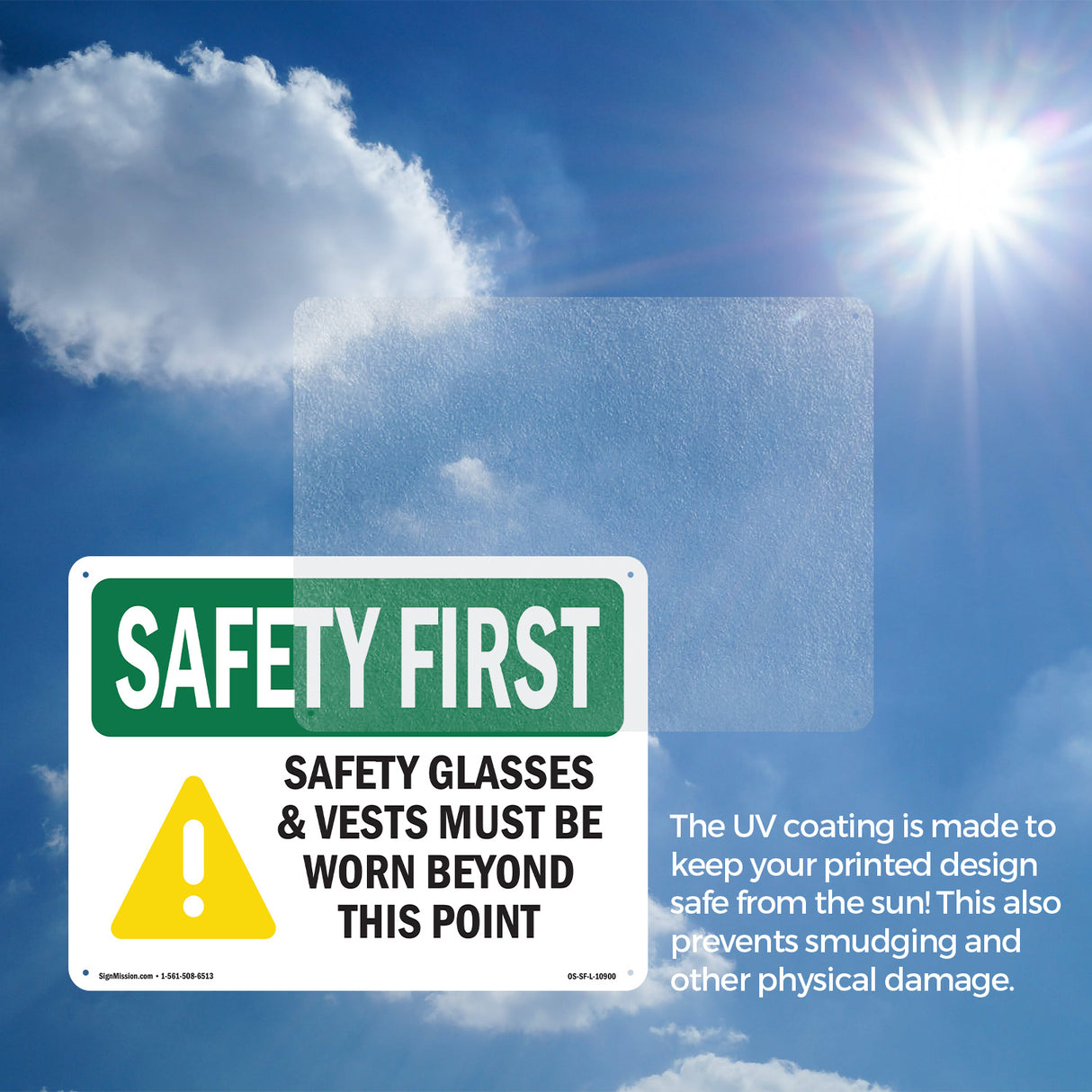 Safety Glasses & Vests Must With Symbol