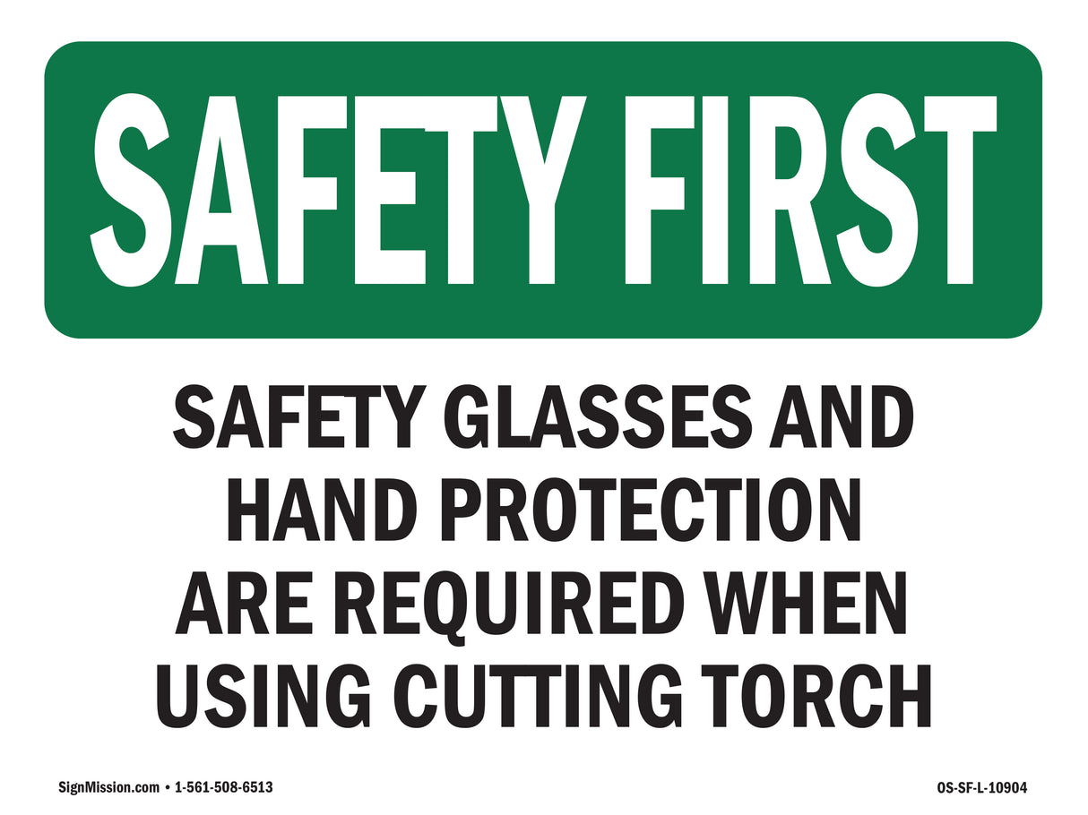 Safety Glasses And Hand Protection