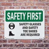 Safety Glasses And Safety Toe With Symbol
