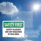Safety Glasses Are Not Required