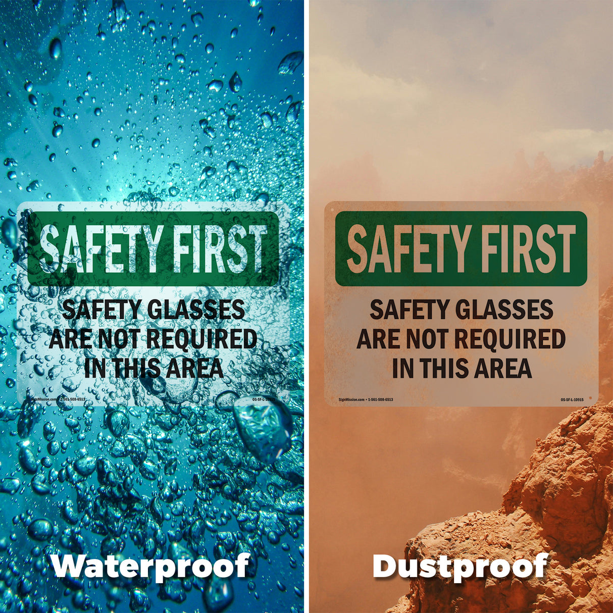 Safety Glasses Are Not Required