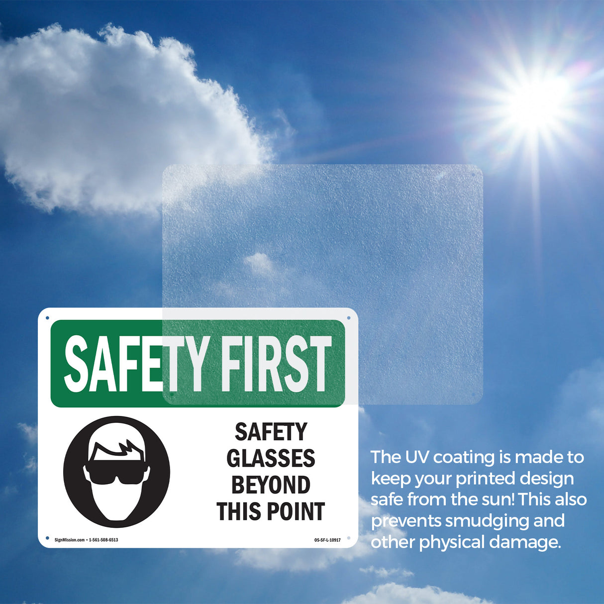 Safety Glasses Beyond This Point With Symbol