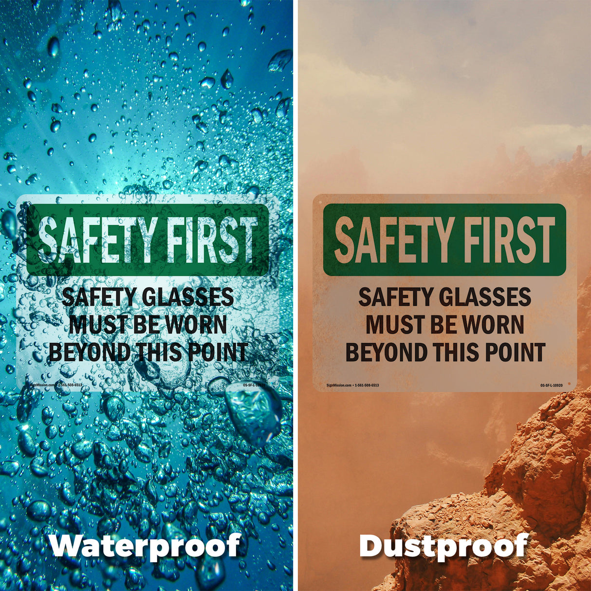 Safety Glasses Must Be Worn Beyond