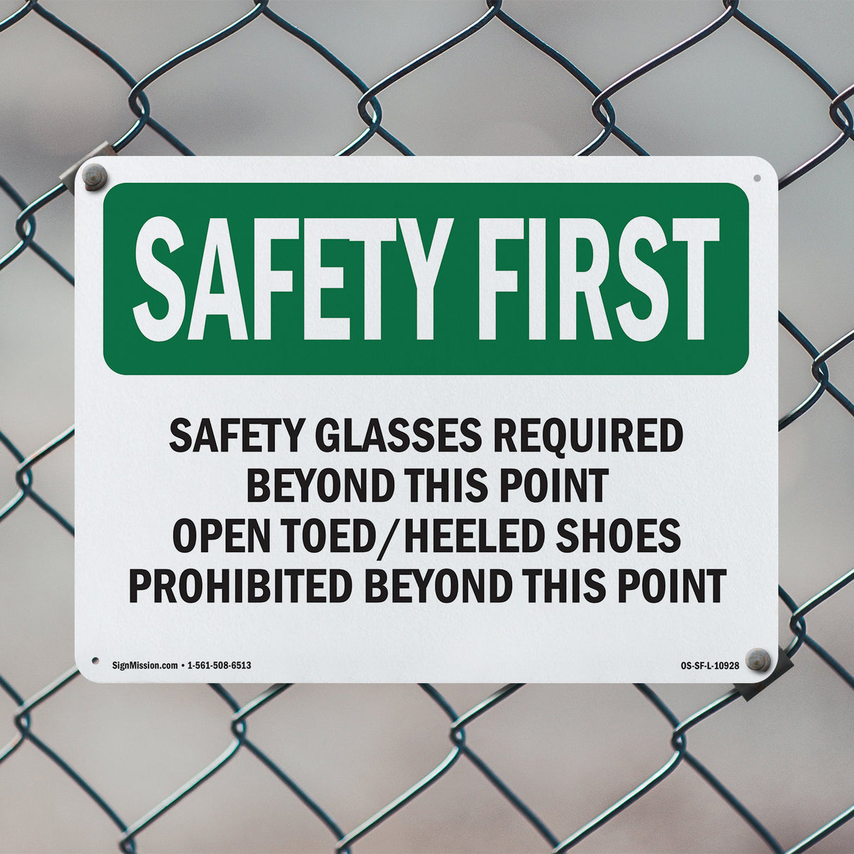 Safety Glasses Required Beyond This Point