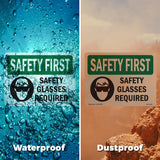 Safety Glasses Required With Symbol