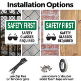 Safety Glasses Required With Symbol