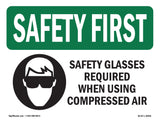 Safety Glasses Required When With Symbol