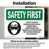 Safety Glasses Required When With Symbol