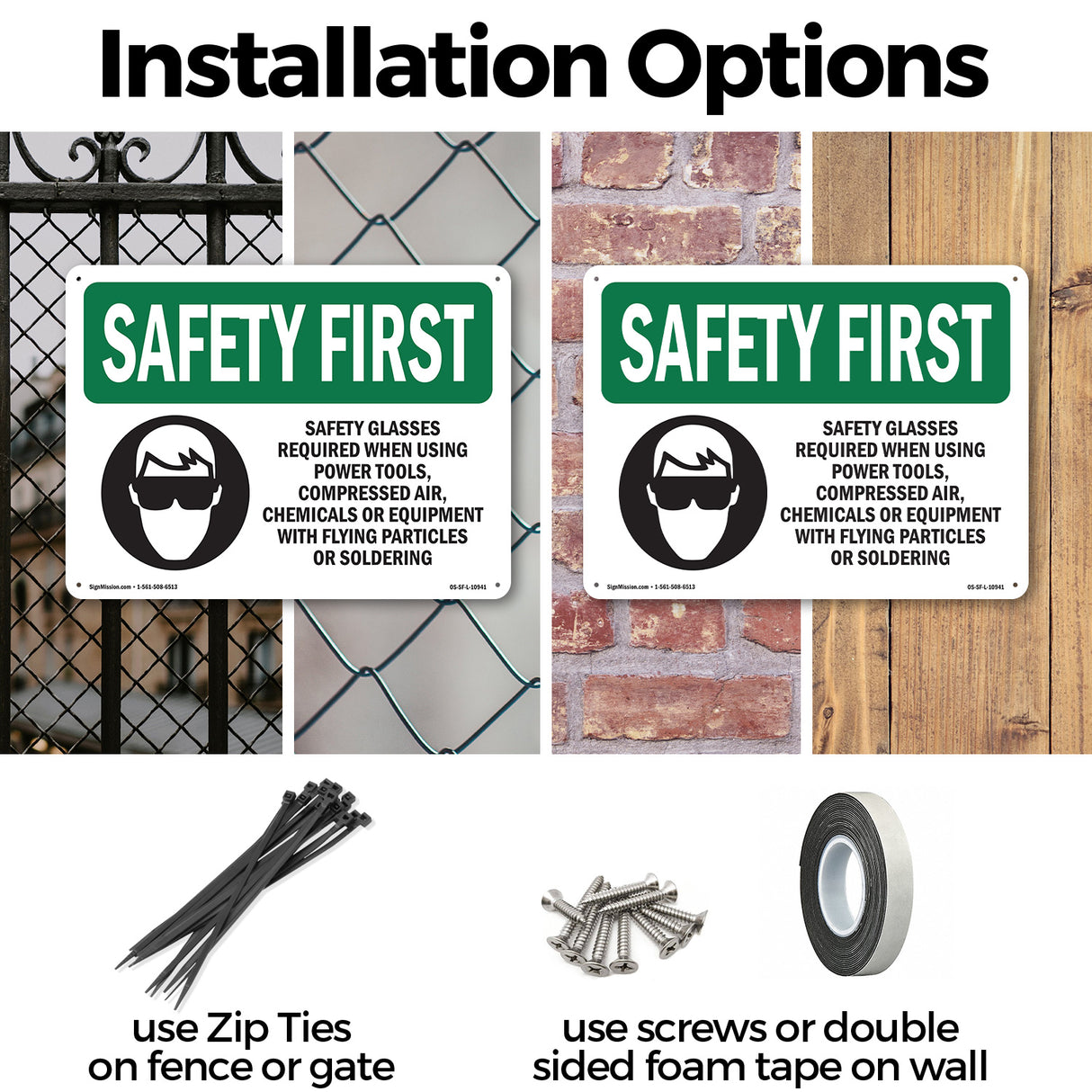 Safety Glasses Required When With Symbol