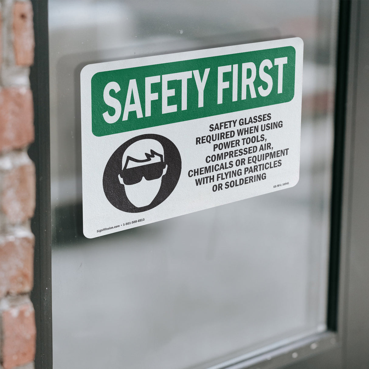 Safety Glasses Required When With Symbol