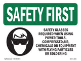 Safety Glasses Required When With Symbol