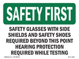 Safety Glasses With Side Shields And Safety