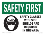 Safety Glasses With Side Shields With Symbol