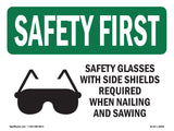 Safety Glasses With Side Shields With Symbol