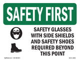 Safety Glasses With Side Shields With Symbol