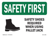 Safety Shoes Required When Using With Symbol