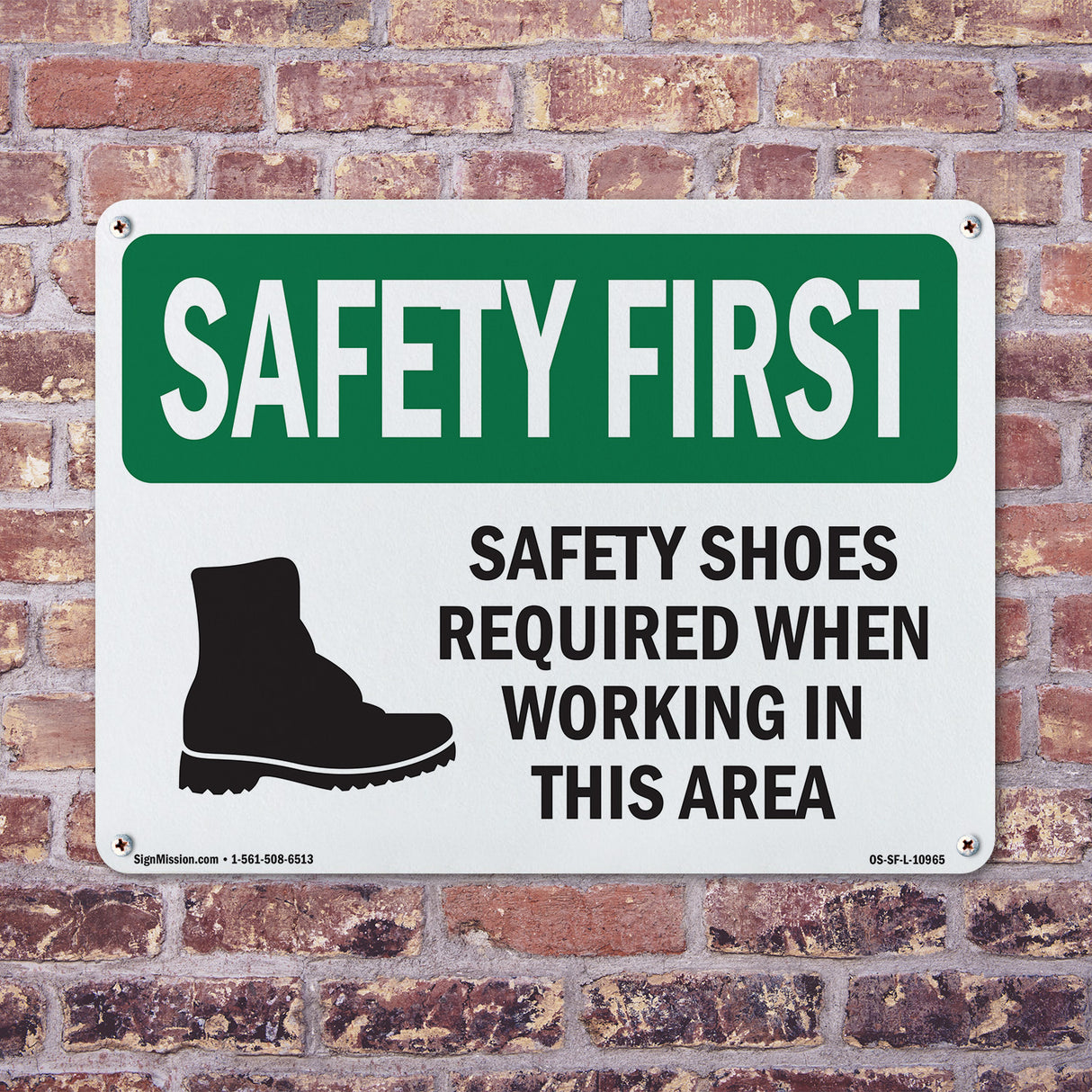Safety Shoes Required When Working With Symbol