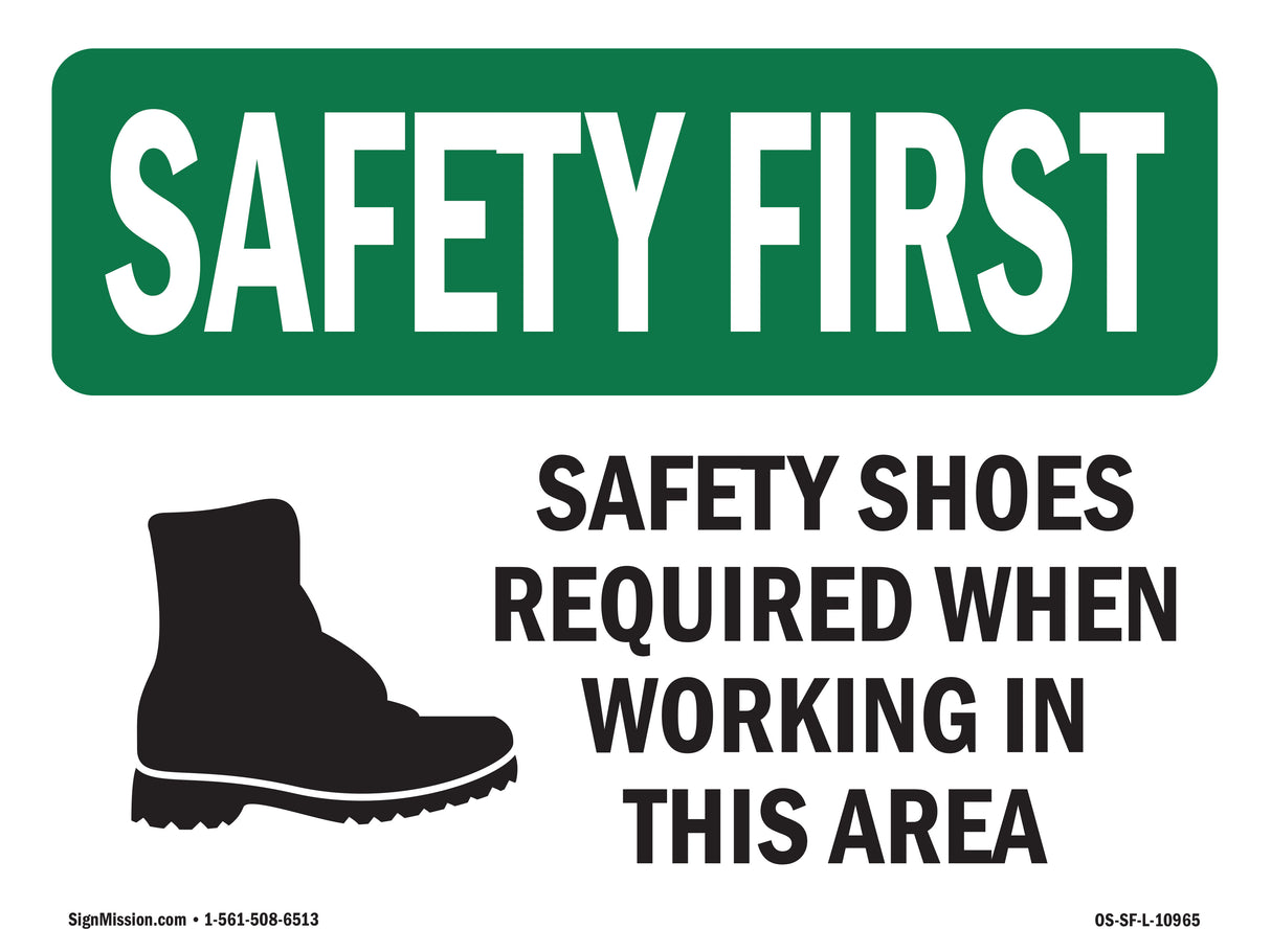 Safety Shoes Required When Working With Symbol
