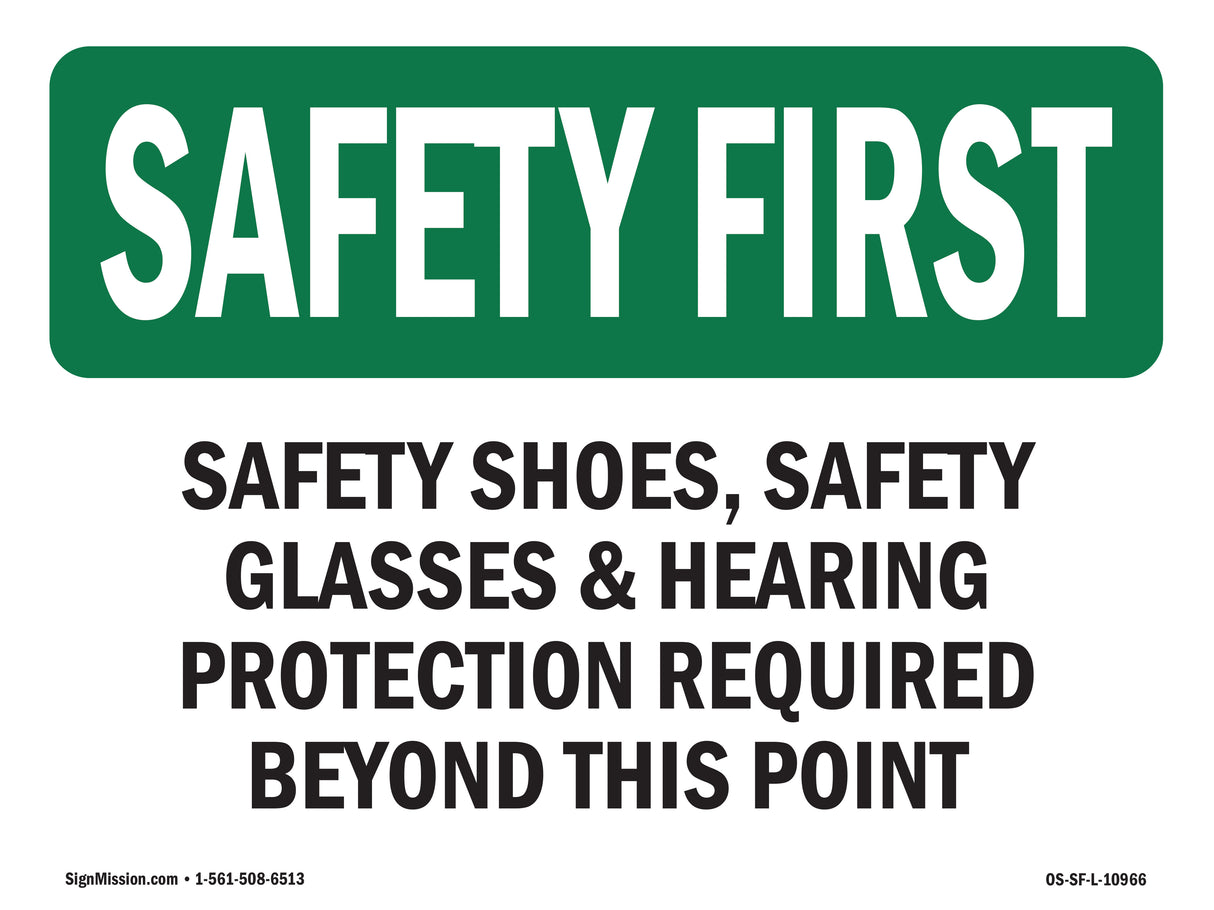Safety Shoes, Safety Glasses &
