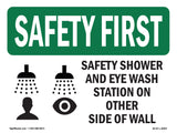 Safety Shower And Eye Wash Station With Symbol