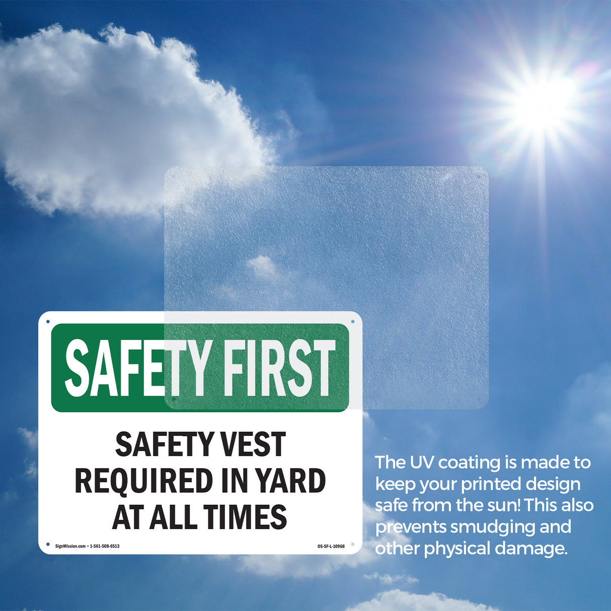 Safety Vest Required In Yard At