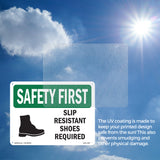 Slip Resistant Shoes Required With Symbol