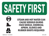 Steam And Hot Water Can Cause With Symbol