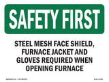 Steel Mesh Face Shield, Furnace