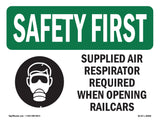 Supplied Air Respirator Required With Symbol