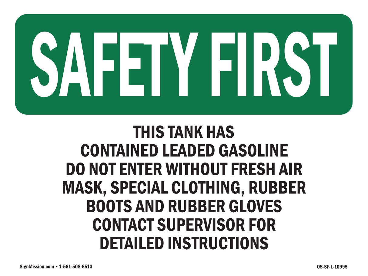 This Tank Has Contained Leaded