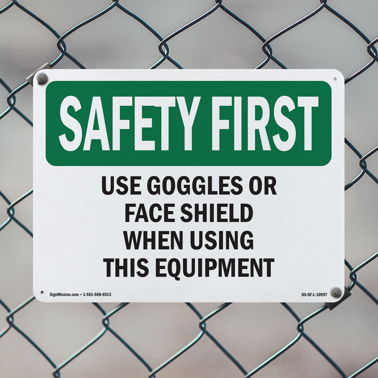 Use Goggles Or Face Shield When