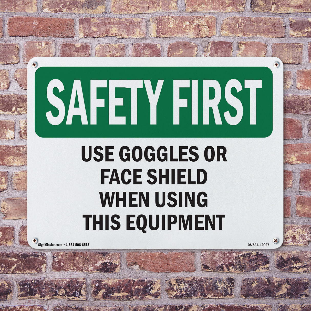 Use Goggles Or Face Shield When