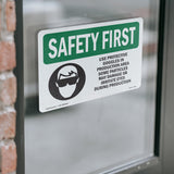 Use Protective Goggles In Production With Symbol