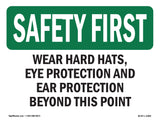 Wear Hard Hats, Eye Protection