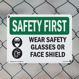 Wear Safety Glasses Or Face Shield With Symbol