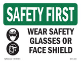 Wear Safety Glasses Or Face Shield With Symbol