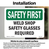 Weld Shop Safety Glasses Required