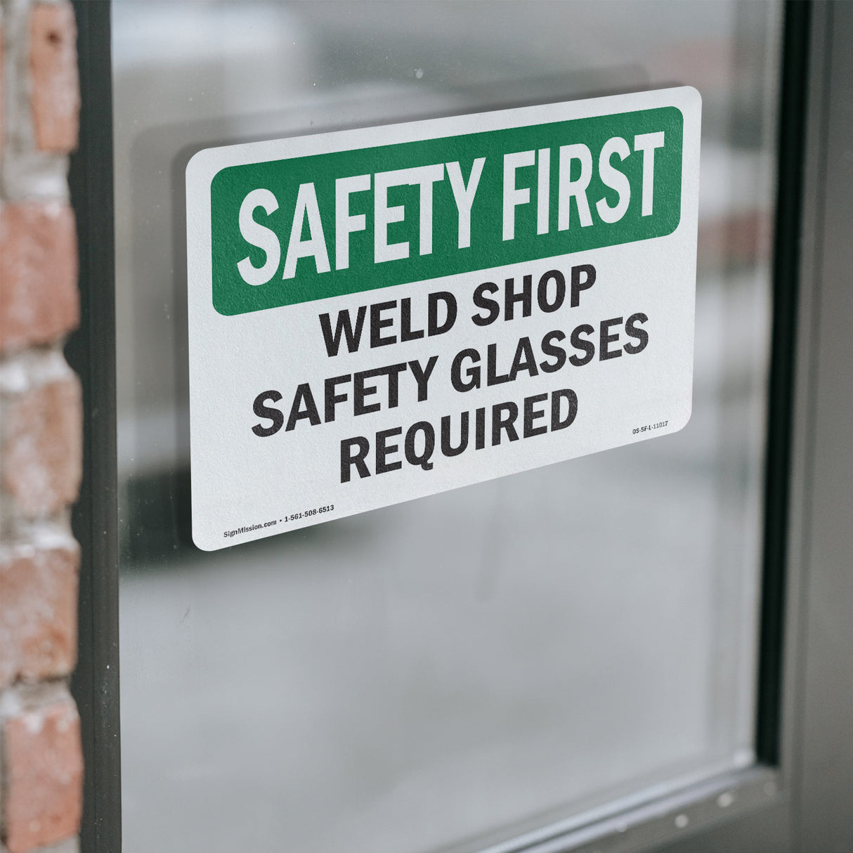 Weld Shop Safety Glasses Required