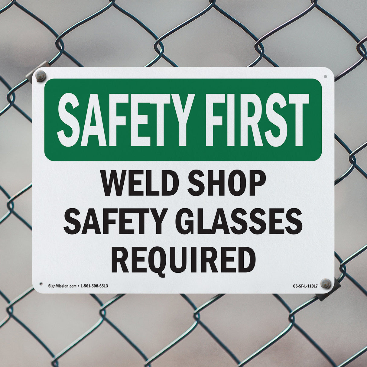 Weld Shop Safety Glasses Required