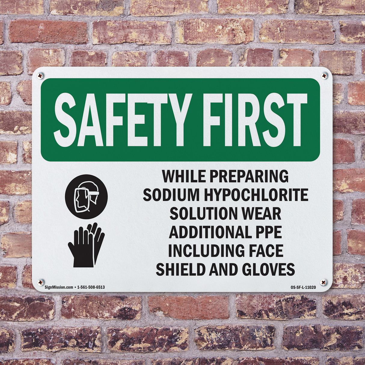 While Preparing Sodium Hypochlorite With Symbol